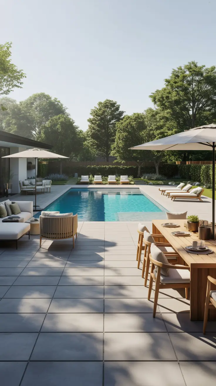 outdoor pool area 2026 Outdoor Pool Area Ideas Backyard Designs Layout For Easy Flow