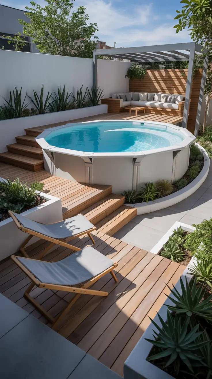 outdoor pool area 2026 Outdoor Pool Area Above Ground Solutions For Small Spaces
