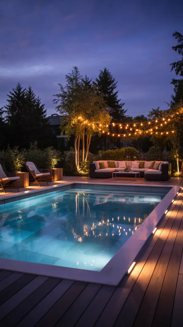 outdoor pool area above ground 2026 Outdoor Pool Area Above Ground Lights For Evening Ambience