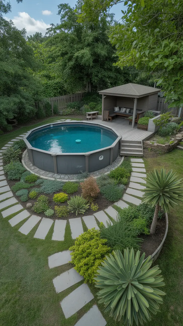 outdoor pool area above ground 2026 Outdoor Pool Area Above Ground With Garden Integration