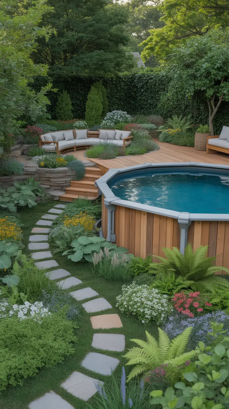 outdoor pool area above ground 2026 Outdoor Pool Area Above Ground With Garden Integration