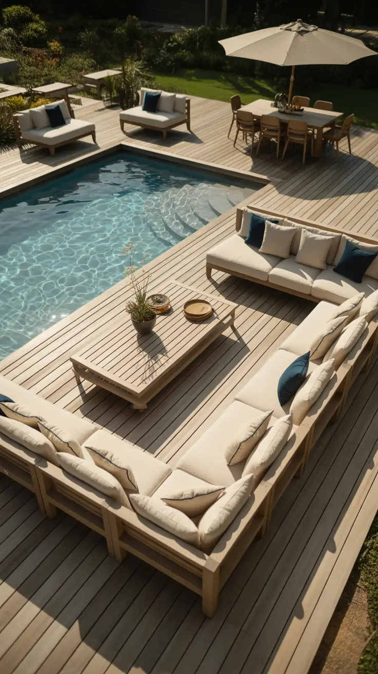 outdoor pool area above ground 2026 Outdoor Pool Area Above Ground With Deck Lounge Zones