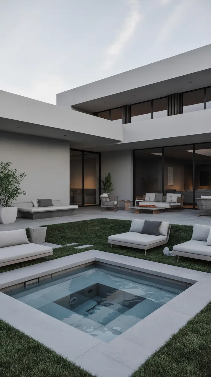 outdoor spa ideas 2026 Modern Outdoor Spa Ideas With Clean Lines And Minimal Style