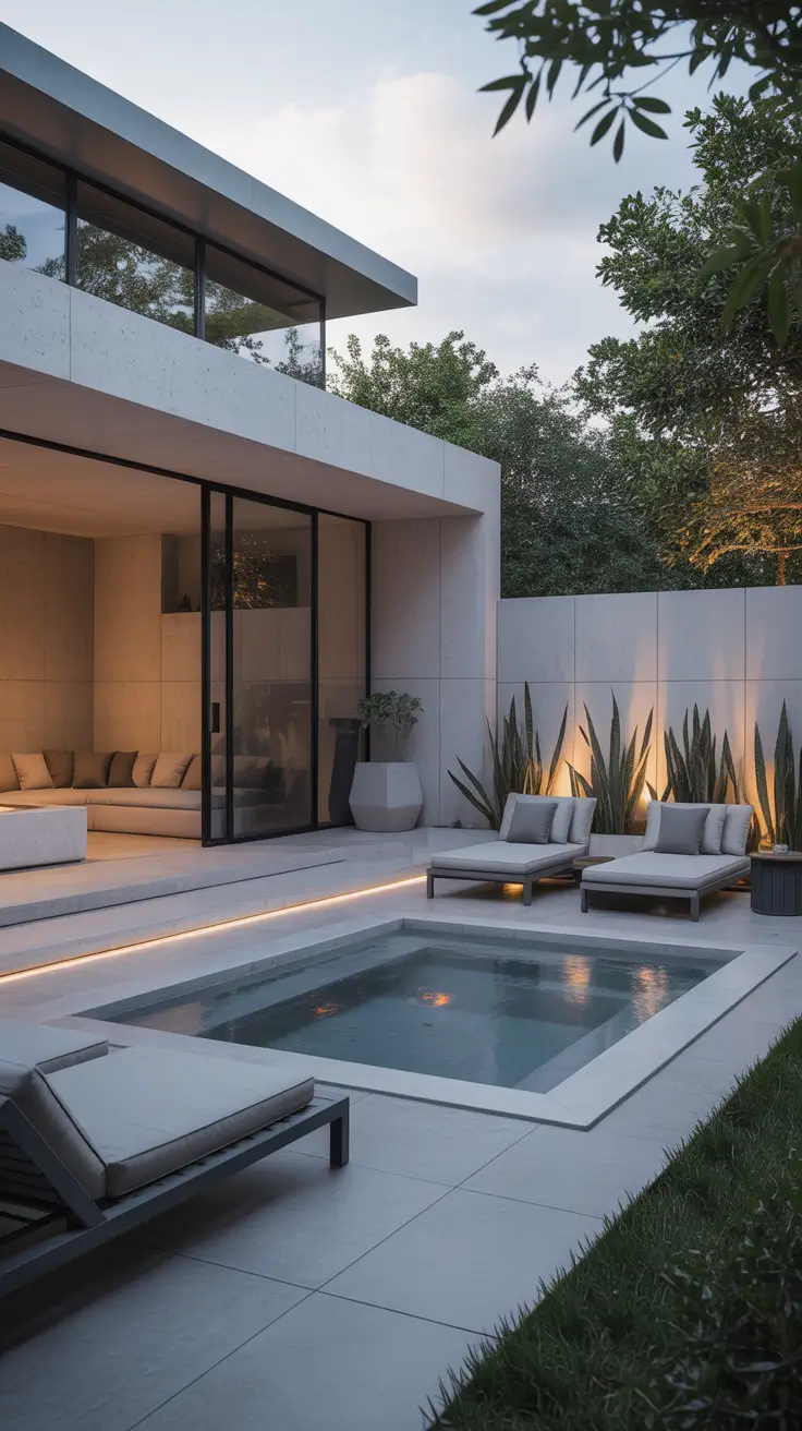 outdoor spa ideas 2026 Modern Outdoor Spa Ideas With Clean Lines And Minimal Style