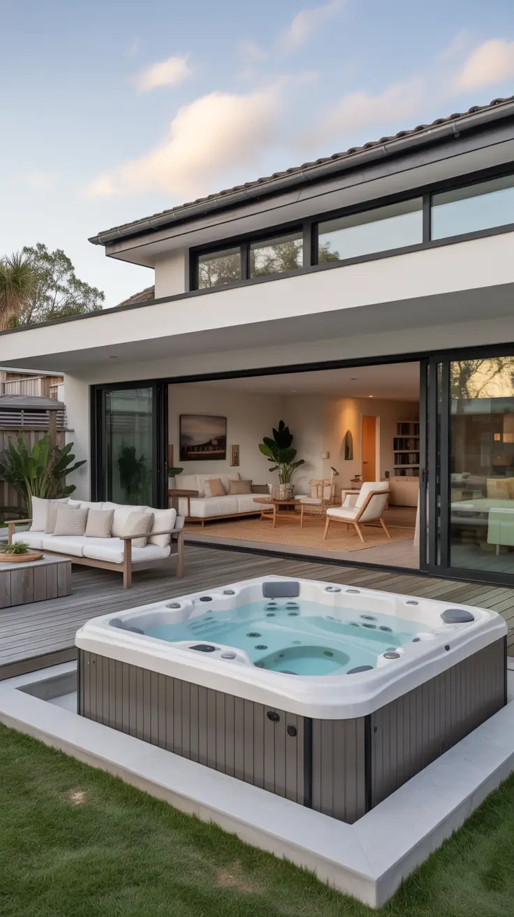 outdoor spa ideas 2026 Outdoor Spa Ideas Backyards With Seamless Indoor Outdoor Flow