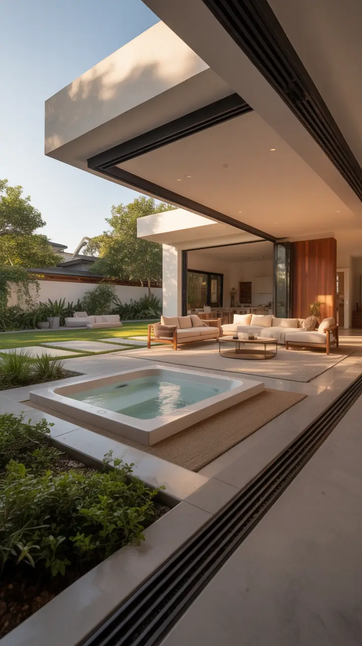 outdoor spa ideas 2026 Outdoor Spa Ideas Backyards With Seamless Indoor Outdoor Flow