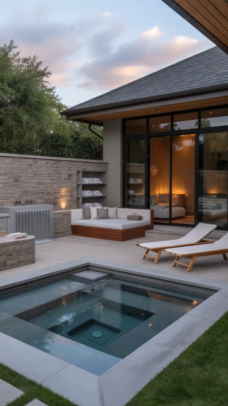 outdoor spa ideas 2026 Outdoor Home Spa Ideas Inspired By Luxury Wellness Spaces