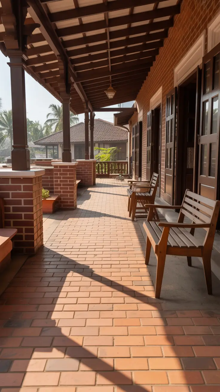 outdoor tiles for floor 2026 Brick Outdoor Tiles Floor For Classic Design Indian Homes