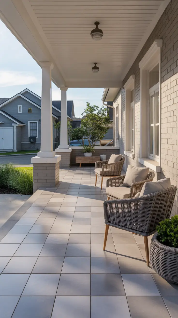 outdoor tiles for floor 2026 Design Front Porches Ideas Using Porcelain Flooring