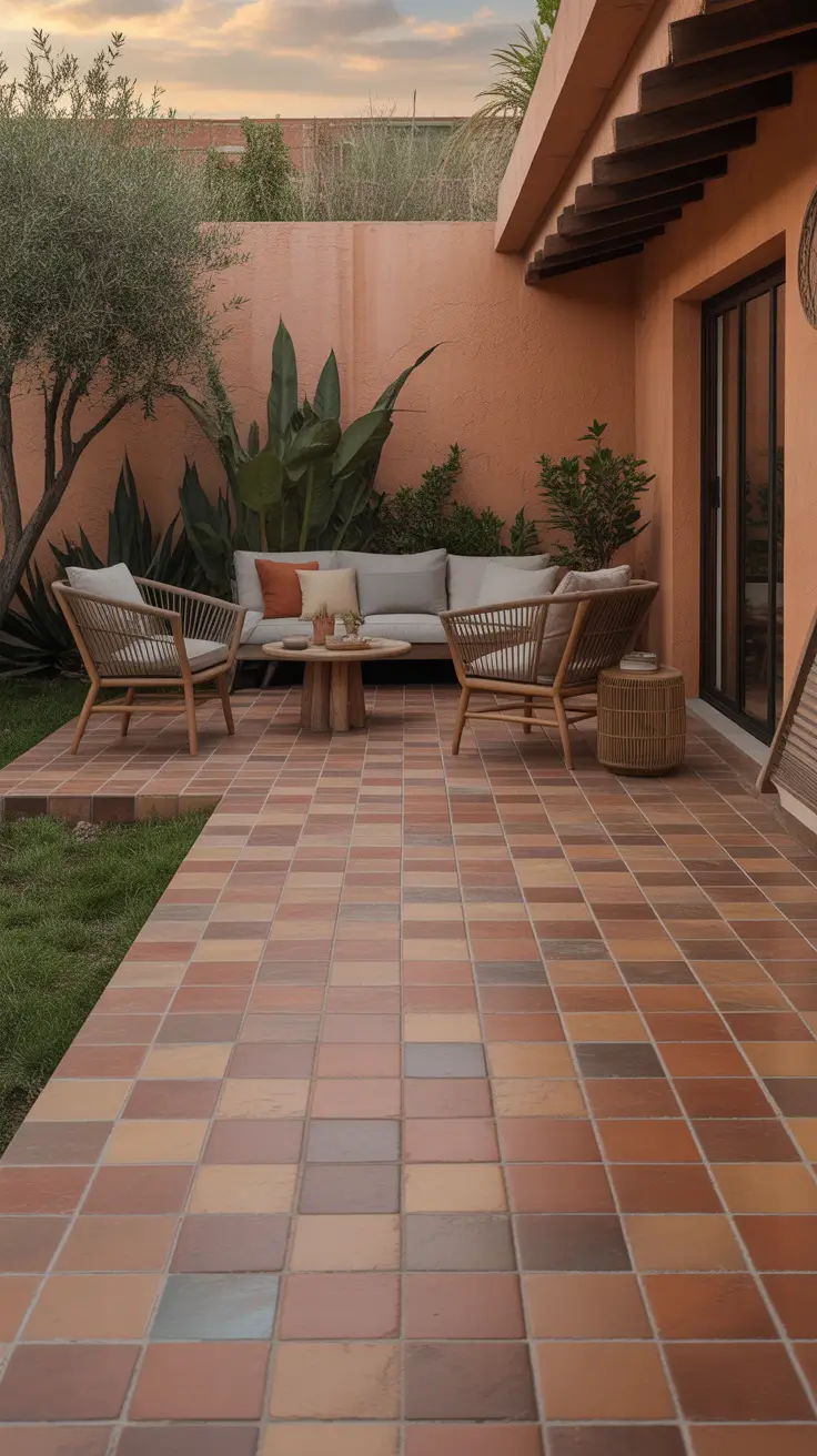 outdoor tiles for floor 2026 Terracotta Outdoor Floor Tiles With Warm Texture