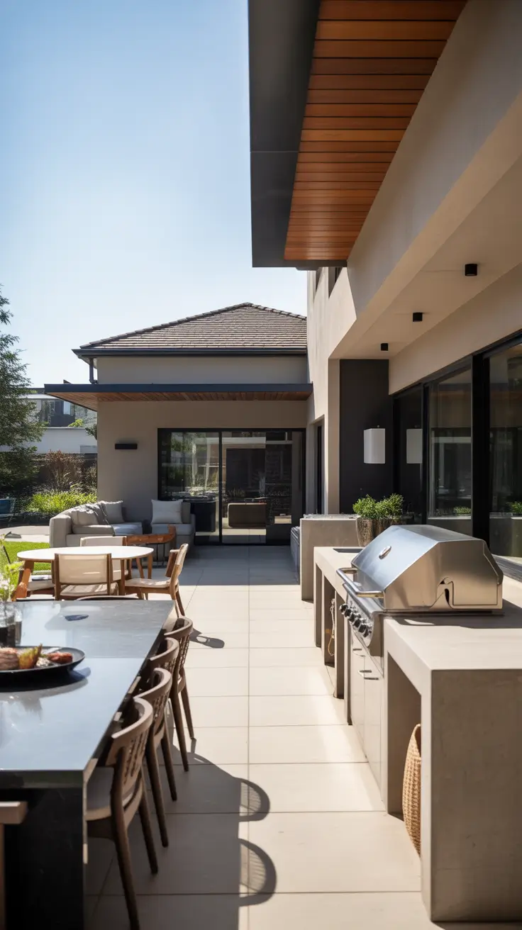 outside barbecue area ideas 2026 02 – Outside Barbecue Area Ideas Modern With Clean Lines