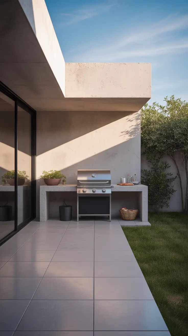 outside barbecue area ideas 2026 21 – Modern Covered Outside Barbecue Area Ideas With Ambient Lighting