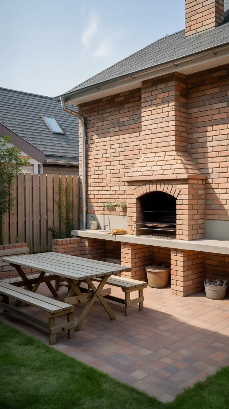 outside barbecue area ideas 2026 24 – Brick Classic Outside Barbecue Area Ideas With Traditional Charm