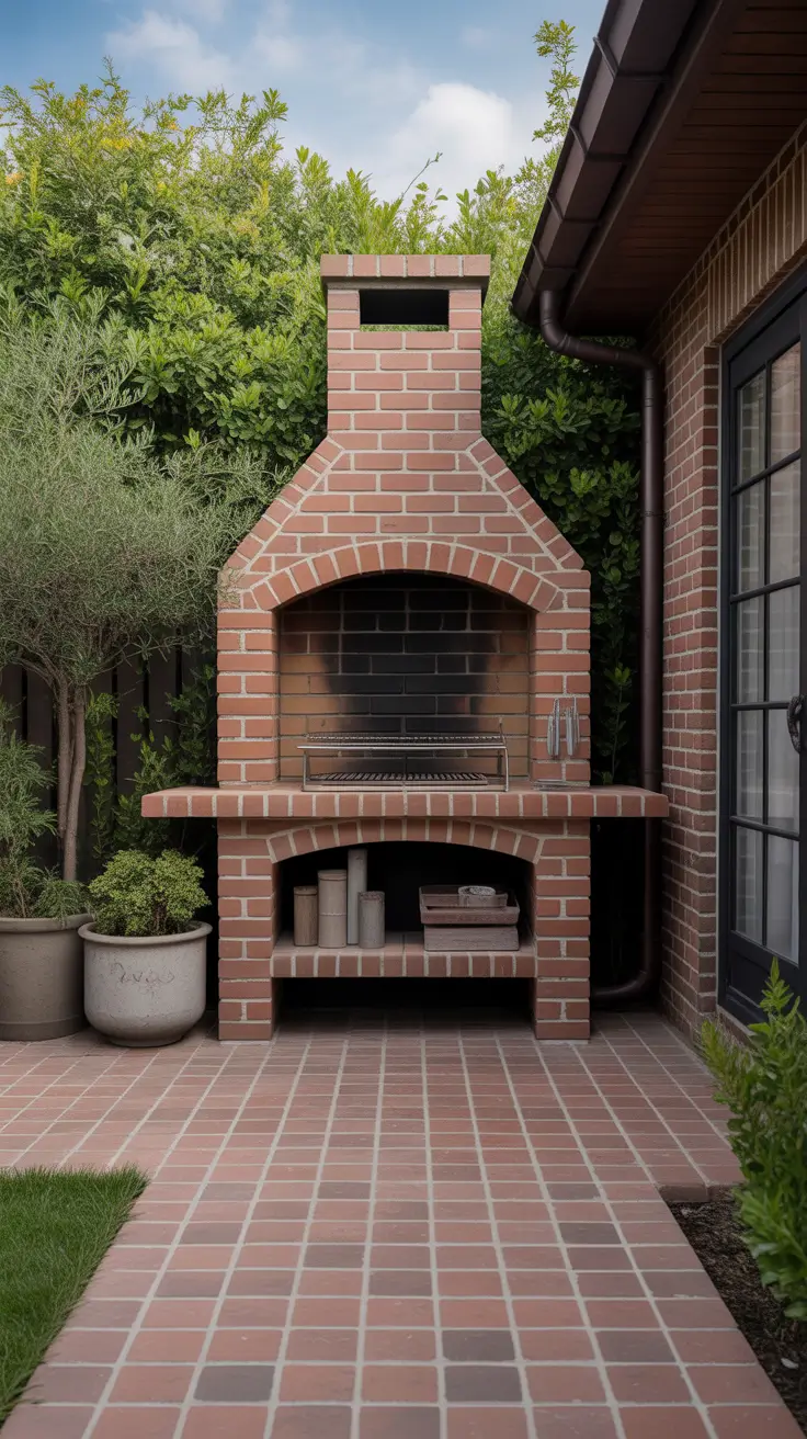 outside barbecue area ideas 2026 24 – Brick Classic Outside Barbecue Area Ideas With Traditional Charm