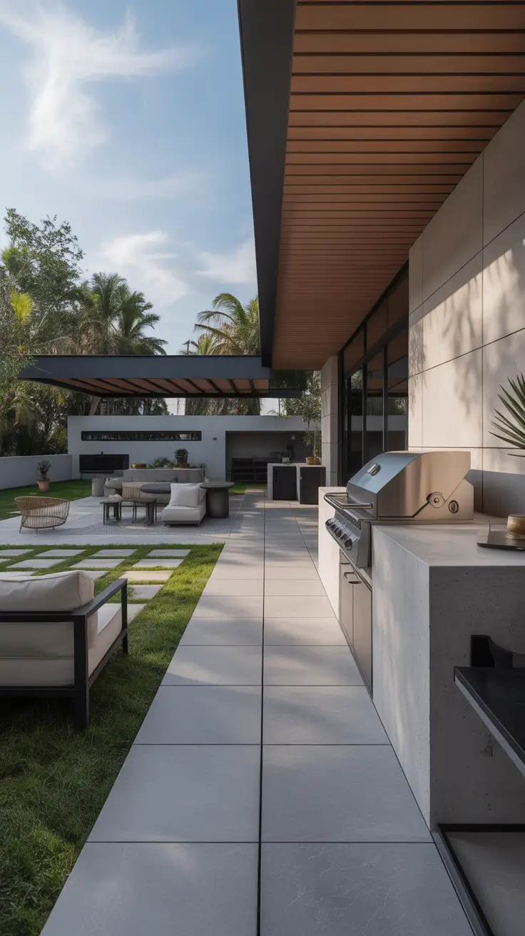 outside barbecue area ideas 2026 02 – Outside Barbecue Area Ideas Modern With Clean Lines