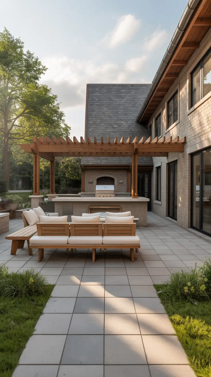 outside barbecue area ideas 2026 03 – Outside Barbecue Area Ideas Patio With Built-In Seating