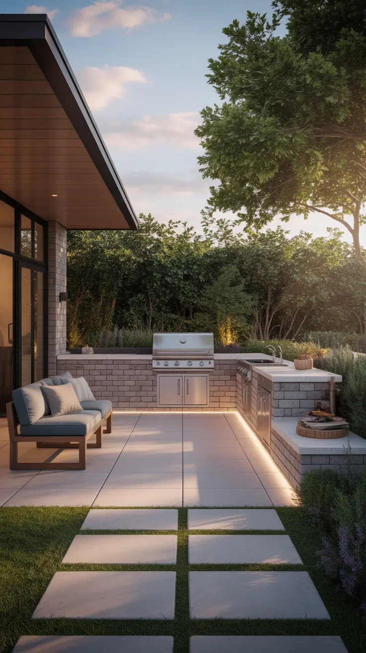 outside barbecue area ideas 2026 03 – Outside Barbecue Area Ideas Patio With Built-In Seating