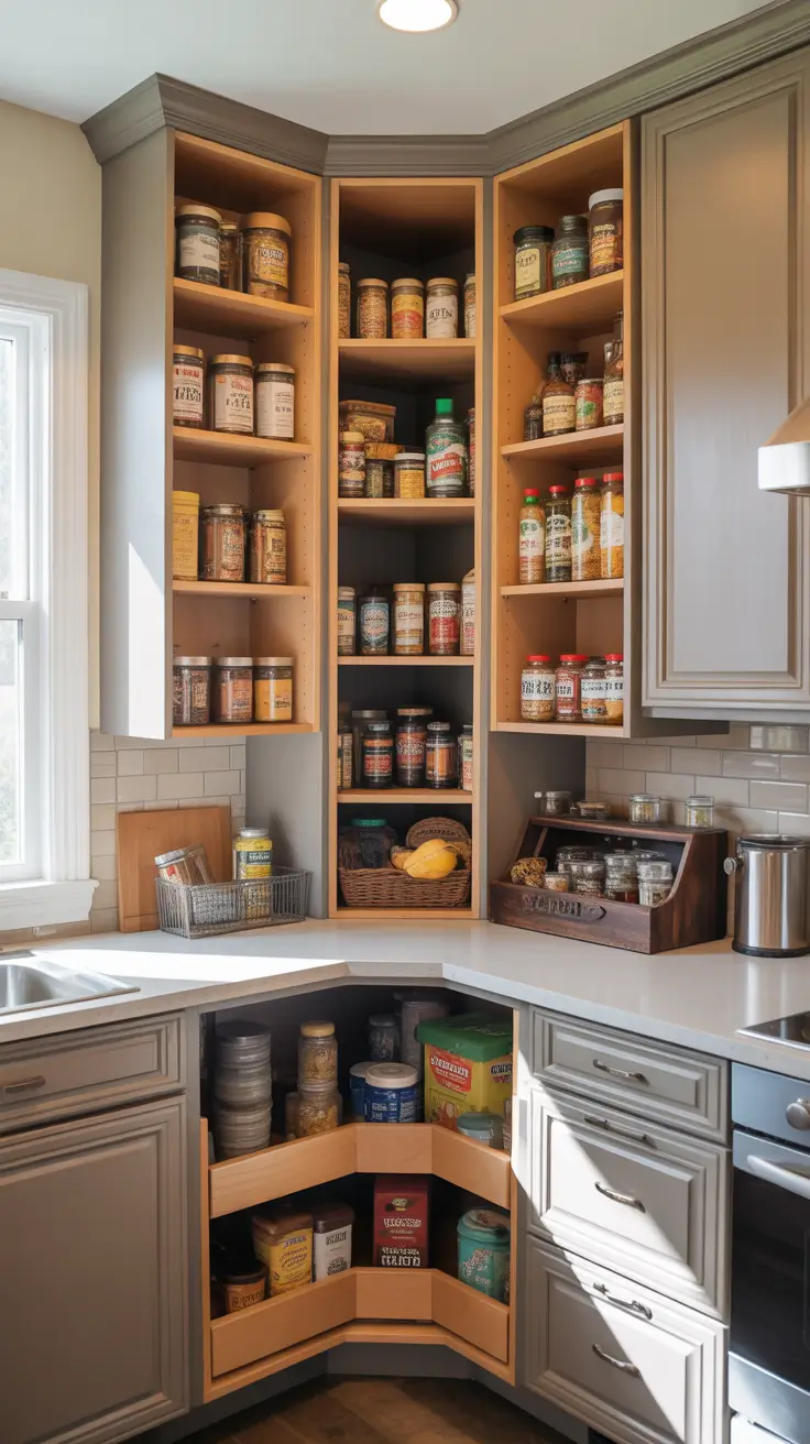 pantry remodel ideas 2026 Corner Pantry Cabinet Ideas That Maximize Hidden Storage