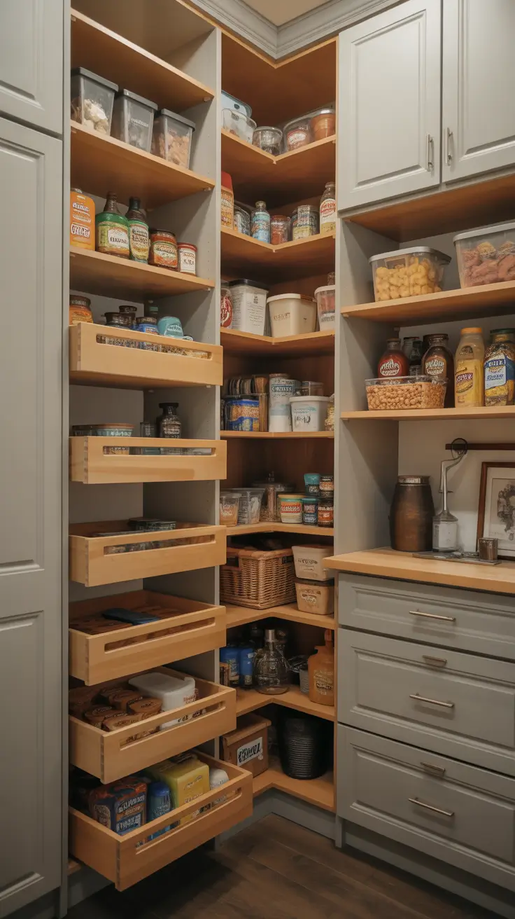 pantry remodel ideas 2026 Pantry Cabinet Pull Out Shelves That Make Storage Effortless