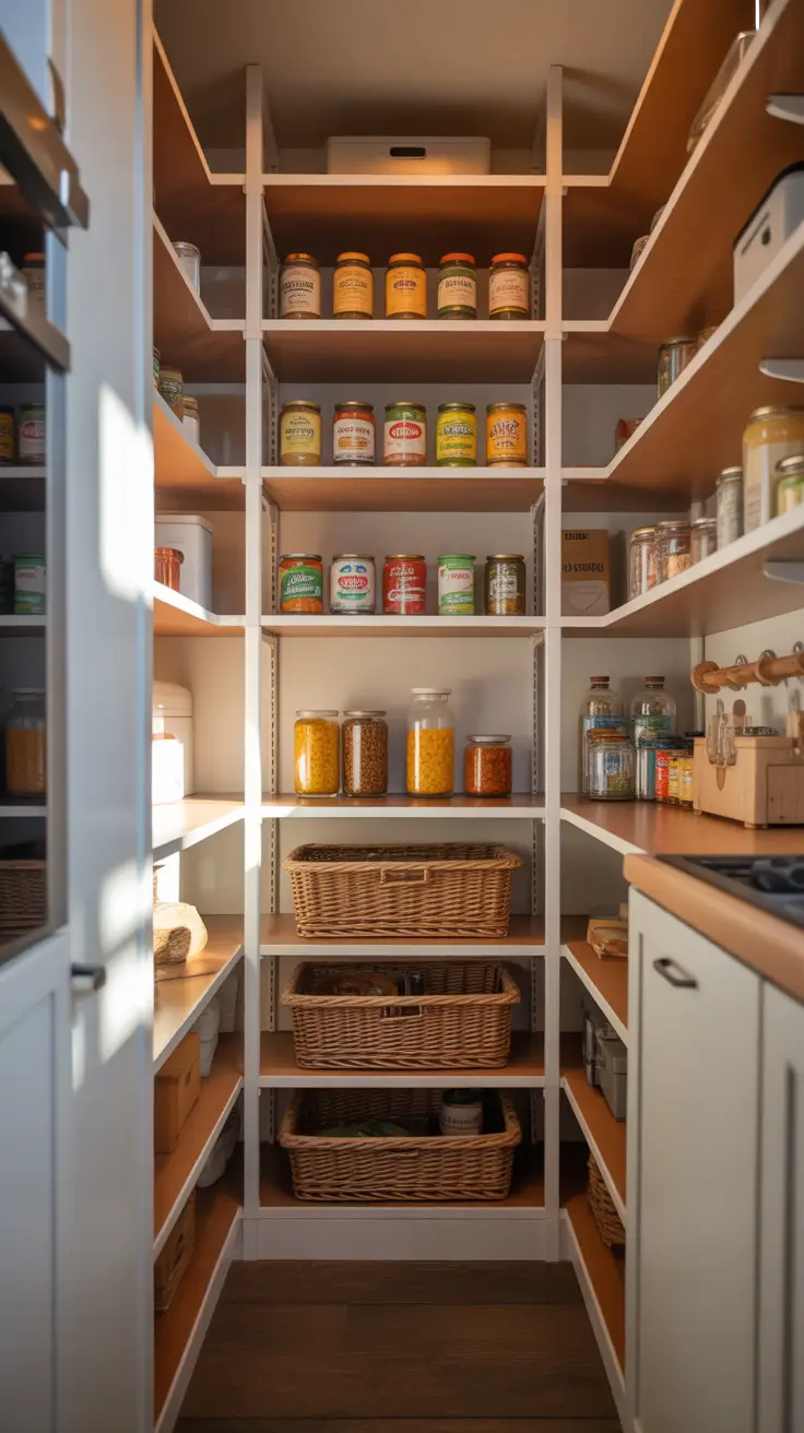 pantry remodel ideas 2026 Walk In Pantry Remodel Ideas With A Bright Built-In Layout