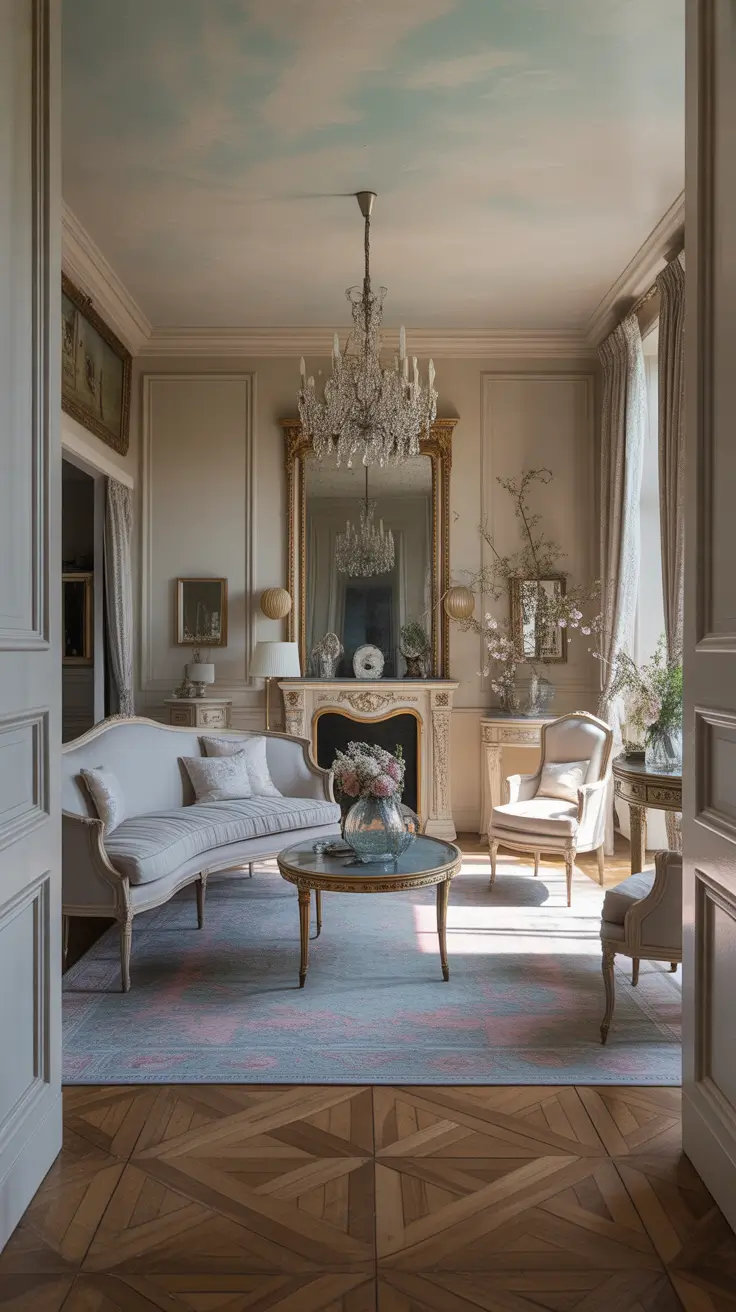 Parlor Rooms With French Decor Influence And Classic Elegance