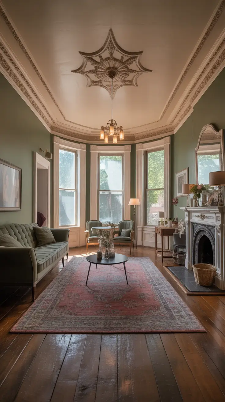 Victorian Parlor Room Ideas With Updated Color And Trim