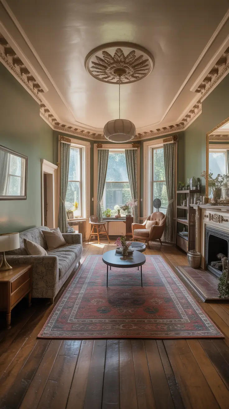 Victorian Parlor Room Ideas With Updated Color And Trim