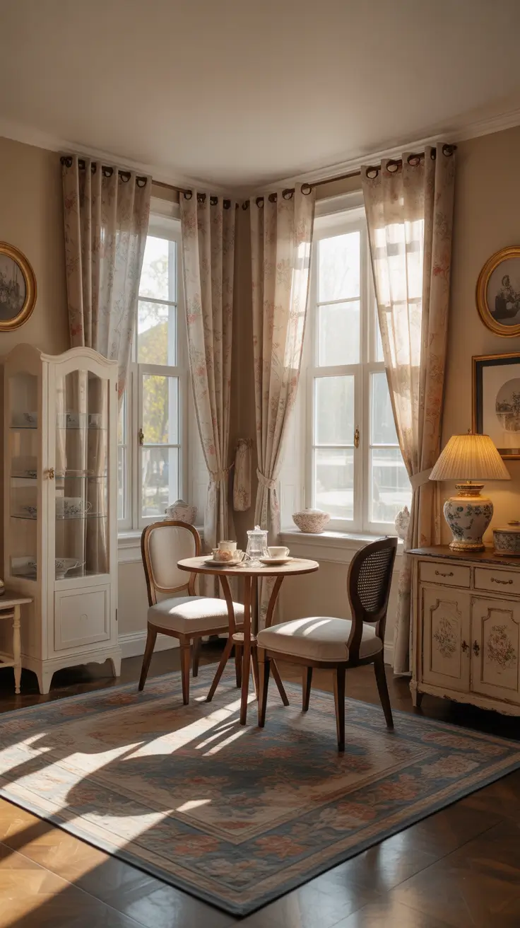 Tea Parlor Room Decor Ideas With Vintage China And Soft Florals