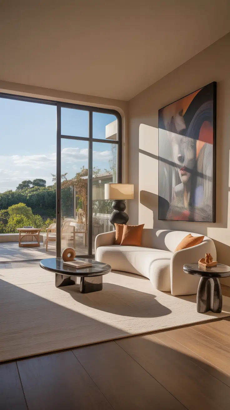 Parlor Remodel Ideas 2026 With Indoor-Outdoor Glass Wall And Sculptural Furniture