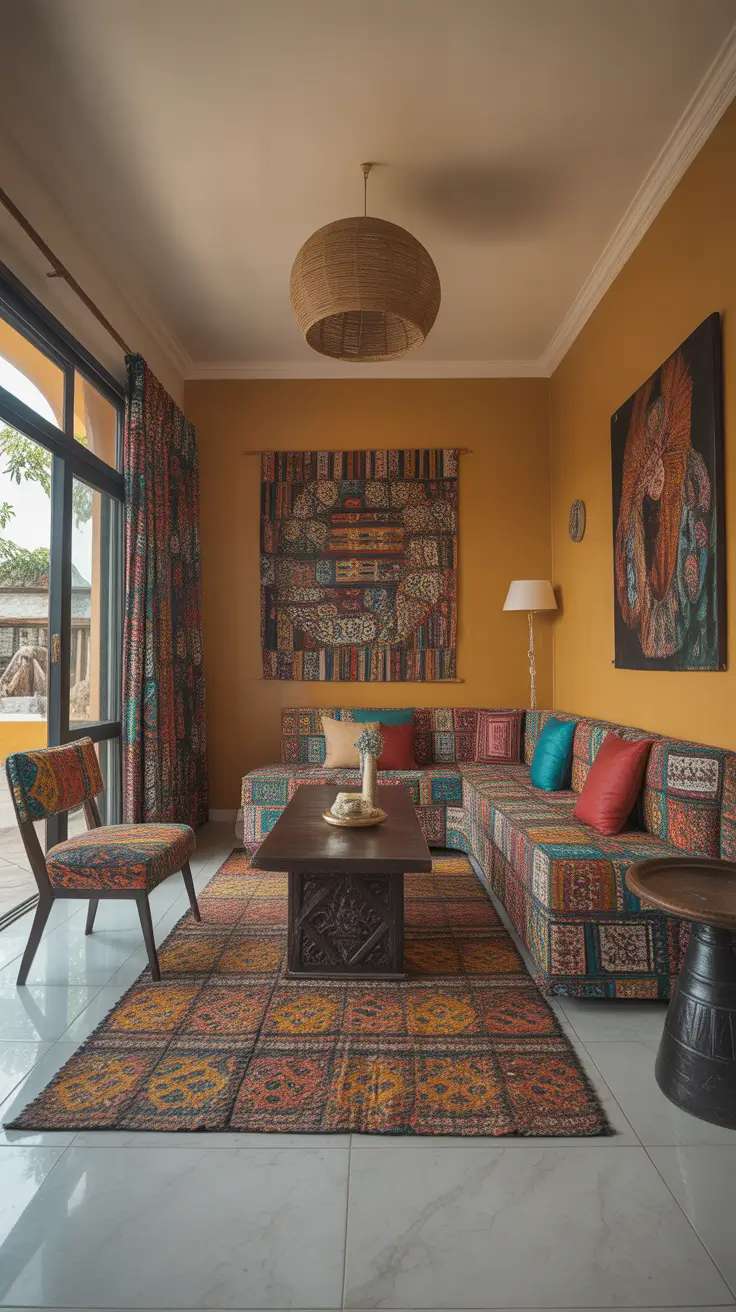 Parlor Remodel Ideas 2026 With Moroccan Textiles And Bold Patterned Seating