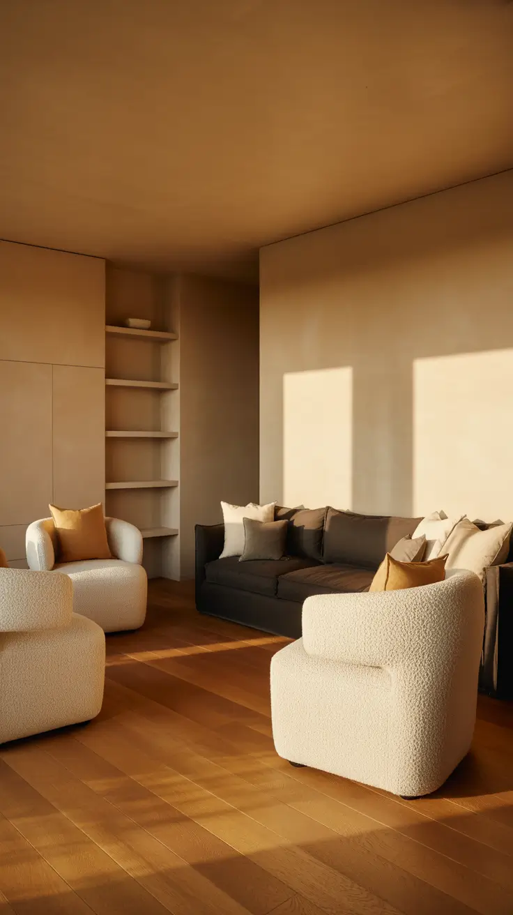 Parlor Room Ideas Modern With Clean Lines And Soft Texture