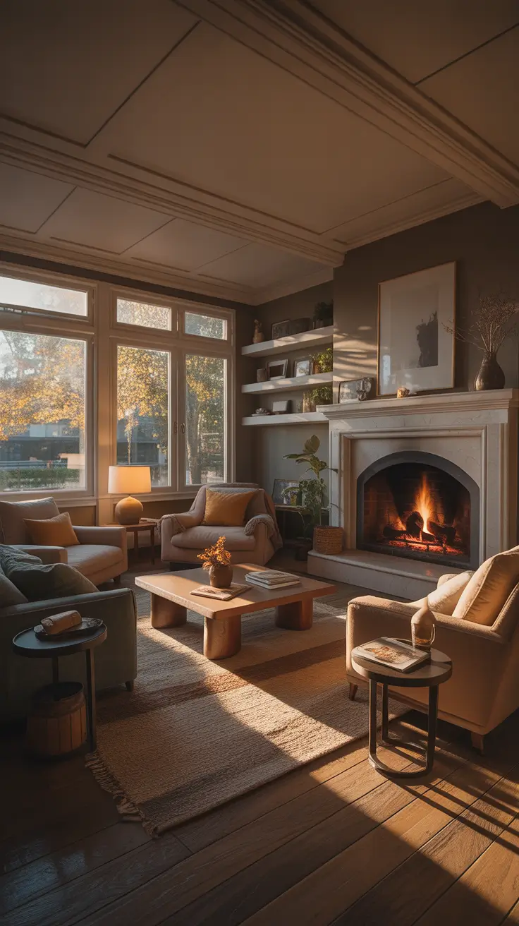 Parlor Room Ideas Cozy With A Fireplace-Inspired Focal Point