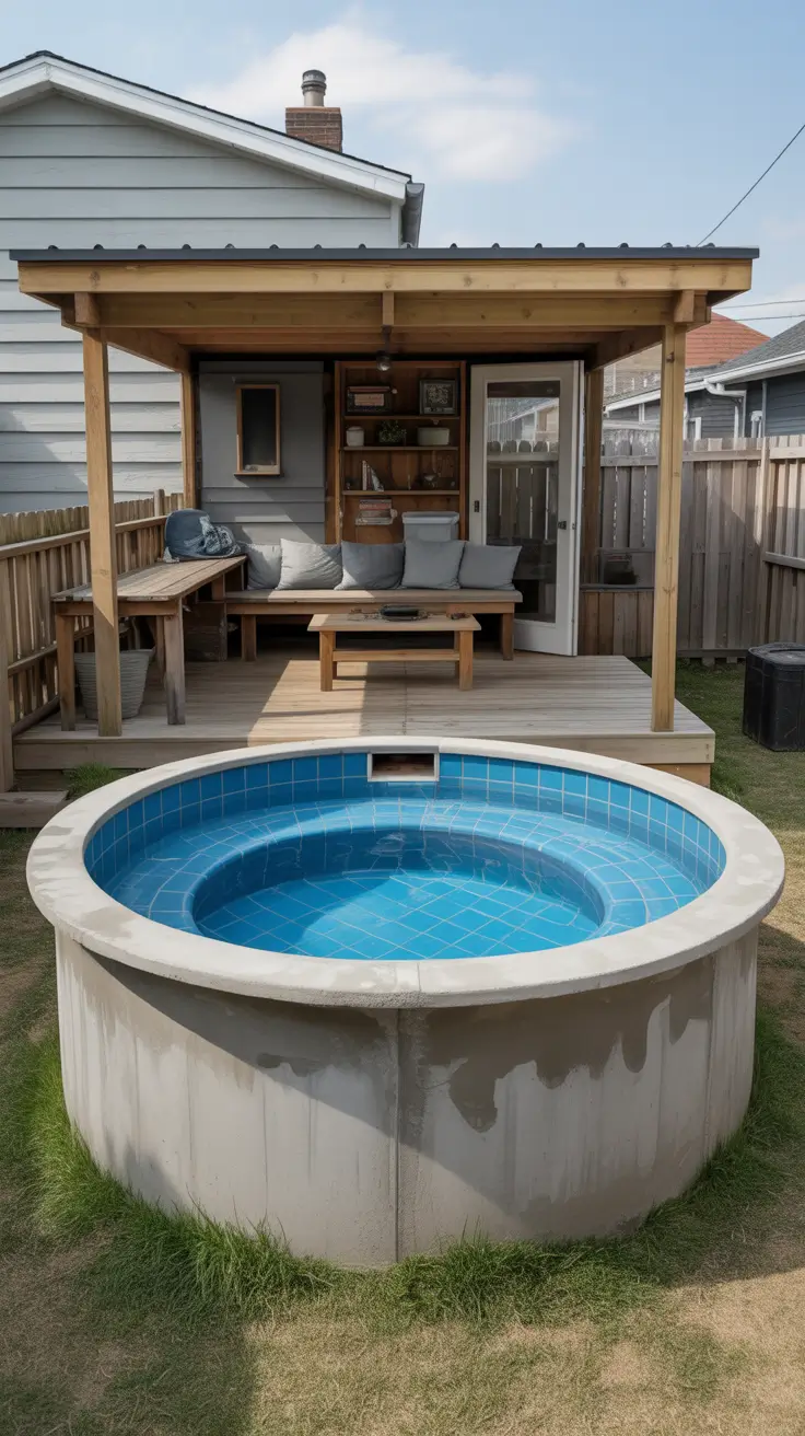 plunge pool ideas 2026 small round plunge pool