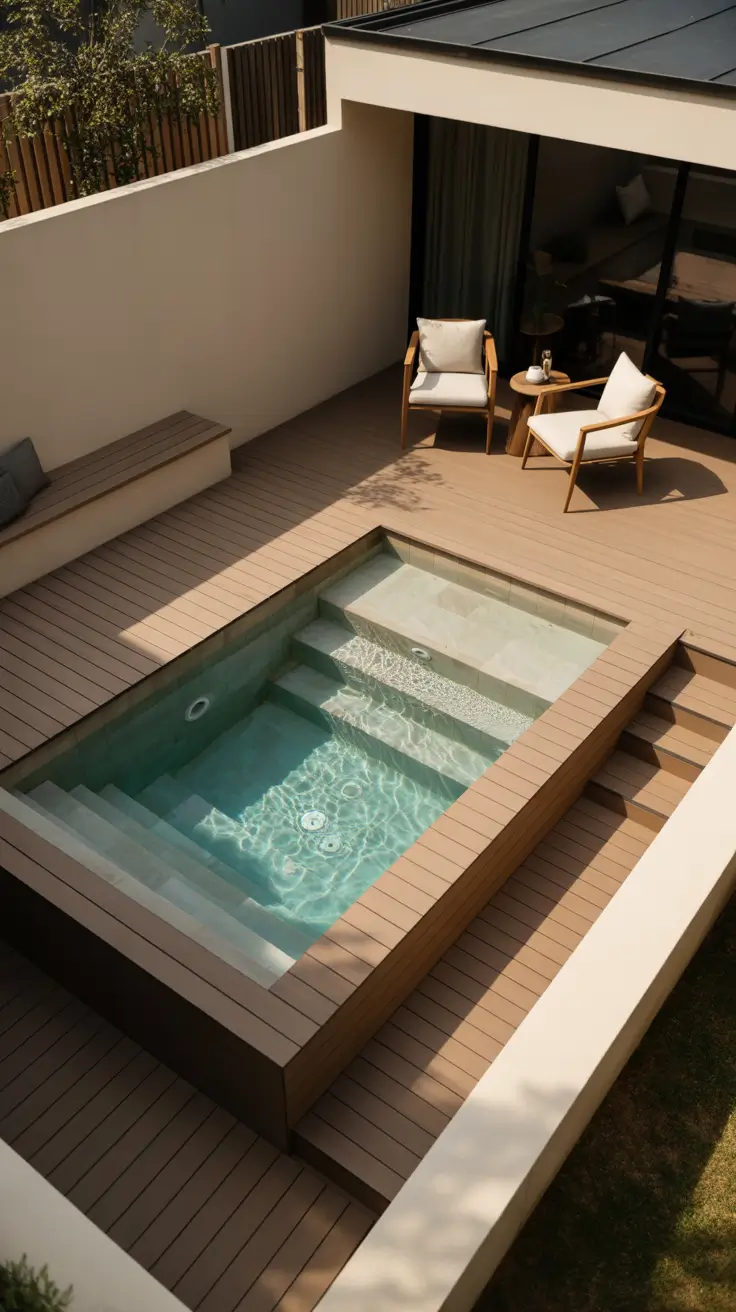 plunge pool ideas 2026 small backyard above ground pool