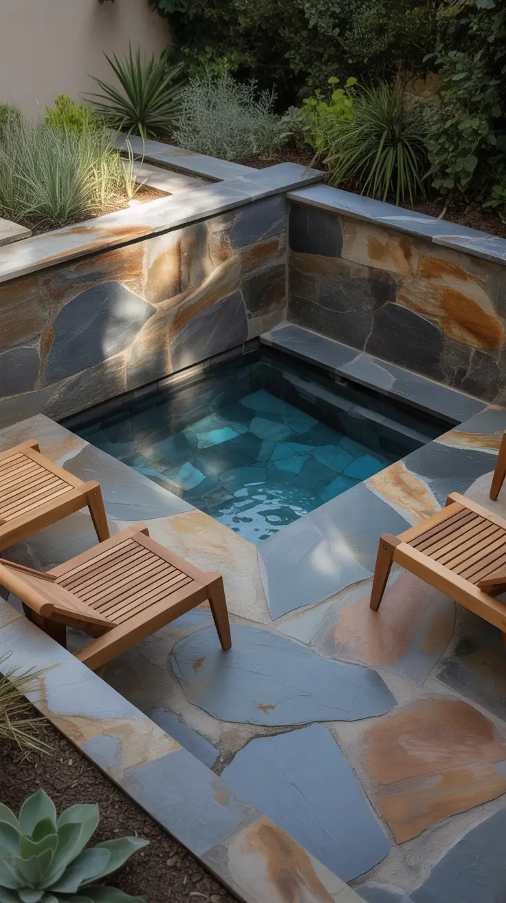 plunge pool ideas 2026 stone plunge pool