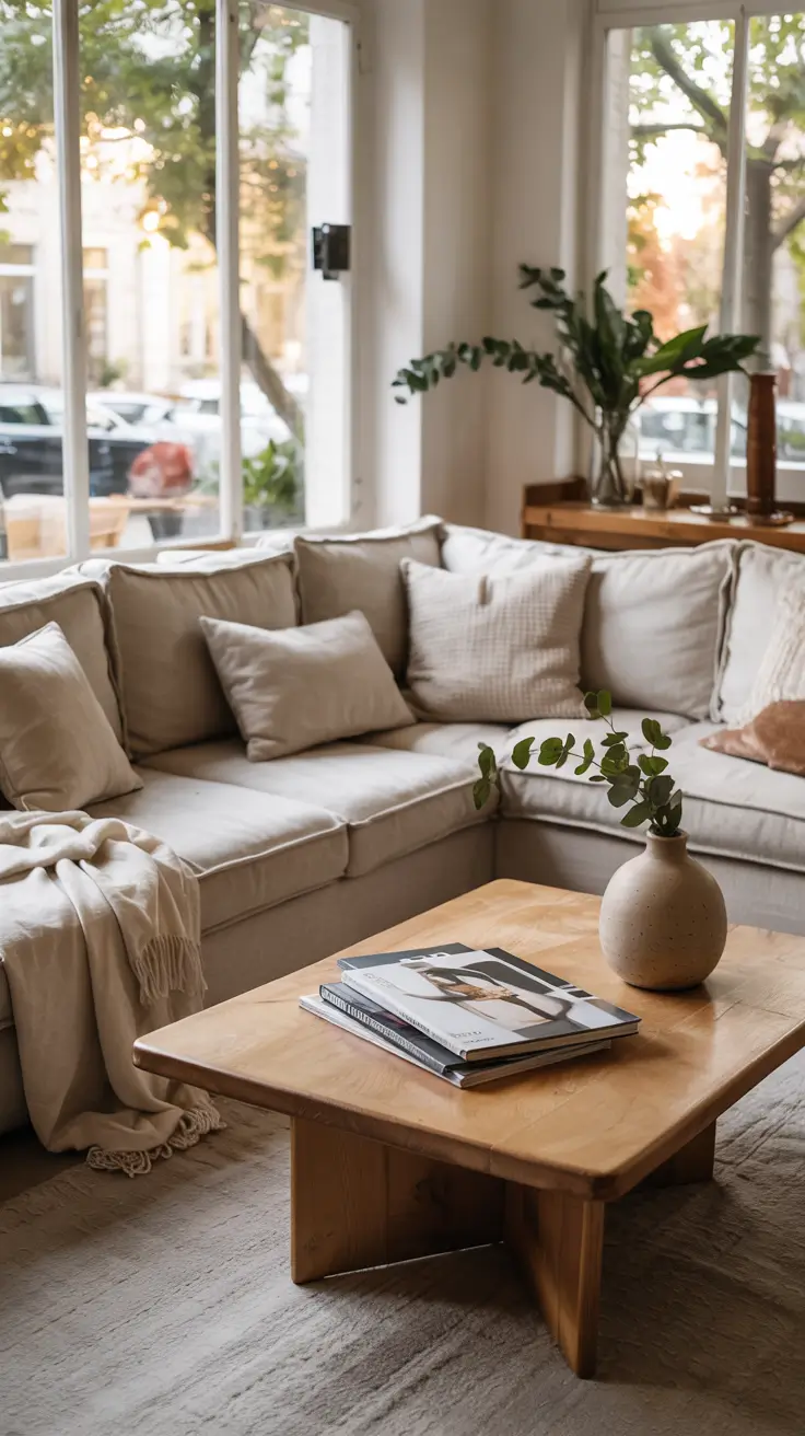 sectionals living room ideas 2026 Cozy Small Living Room Ideas With Sectionals And Soft Beige Styling