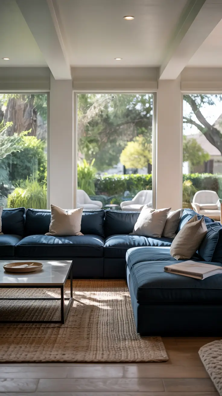 sectionals living room ideas 2026 Sofa Sectionals In Living Room Ideas With Navy Blue Accents