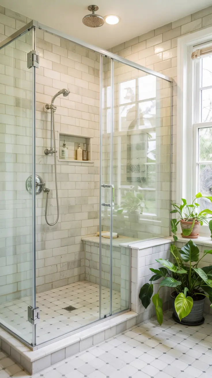 shower remodel ideas 2026 15 – Bench Shower Remodel Ideas For Relaxing Spa Like Bathrooms