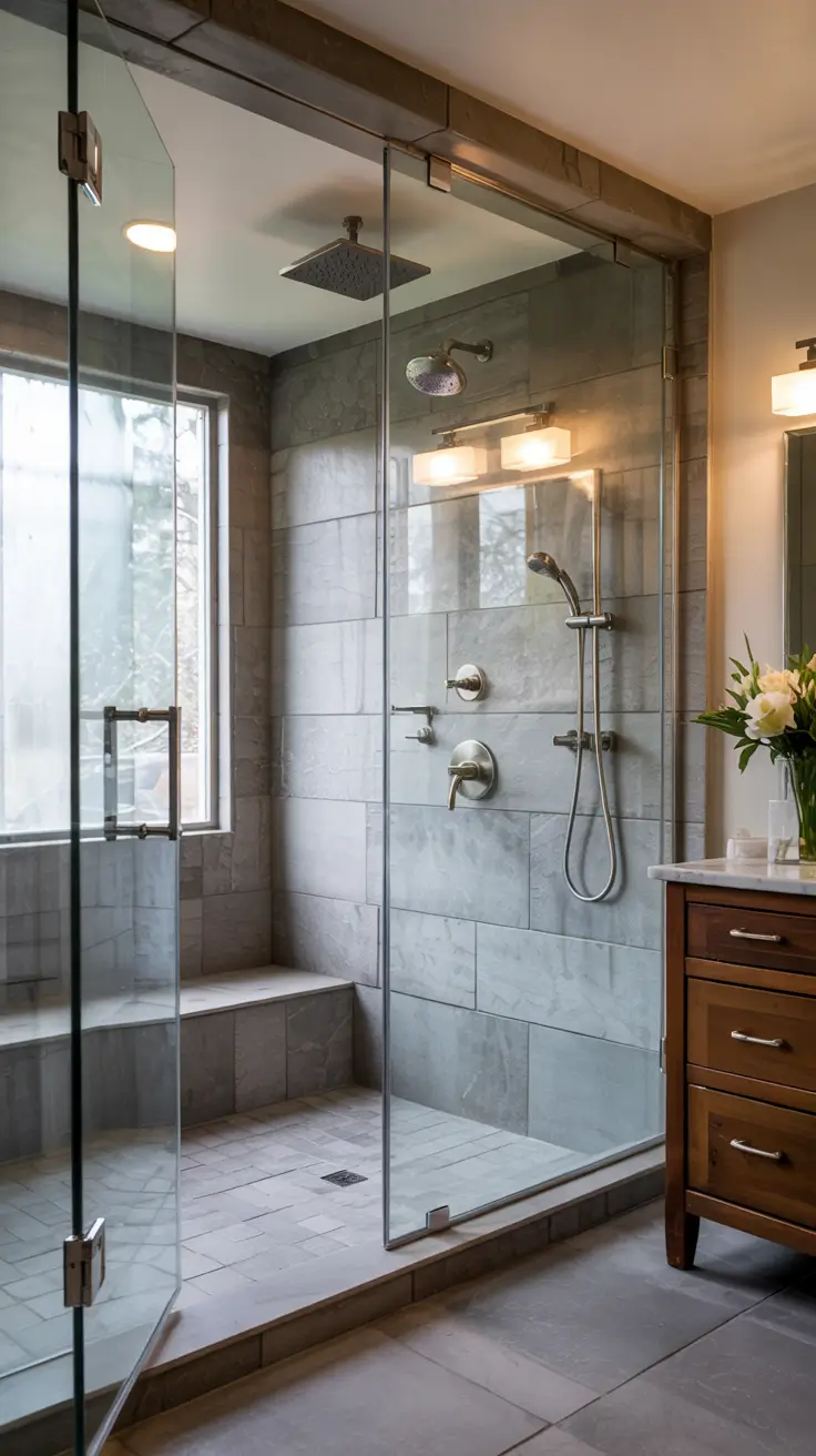shower remodel ideas 2026 28 – Tub to Walk-In Shower Remodel Ideas