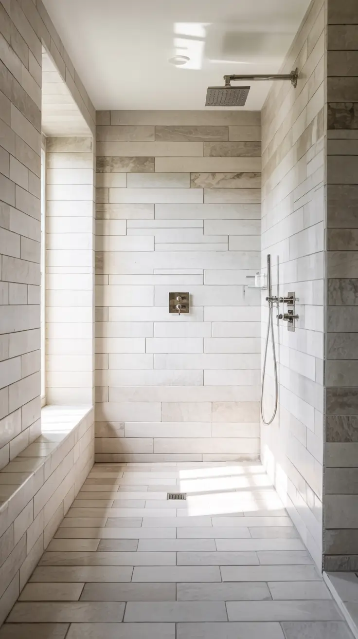 shower remodel ideas 2026 03 – Shower Remodel Ideas Large Tile For A Sleek Modern Bath