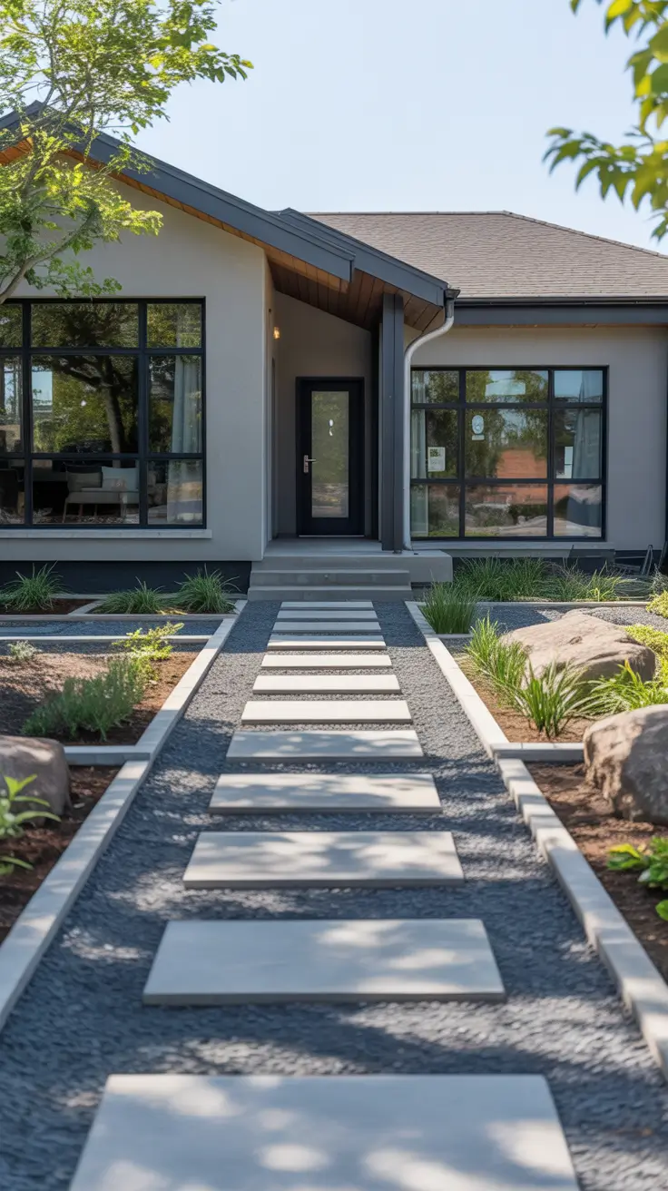 simple landscaping front yard 2026 Simple Landscaping Front Yard Gravel Paths For Easy Care