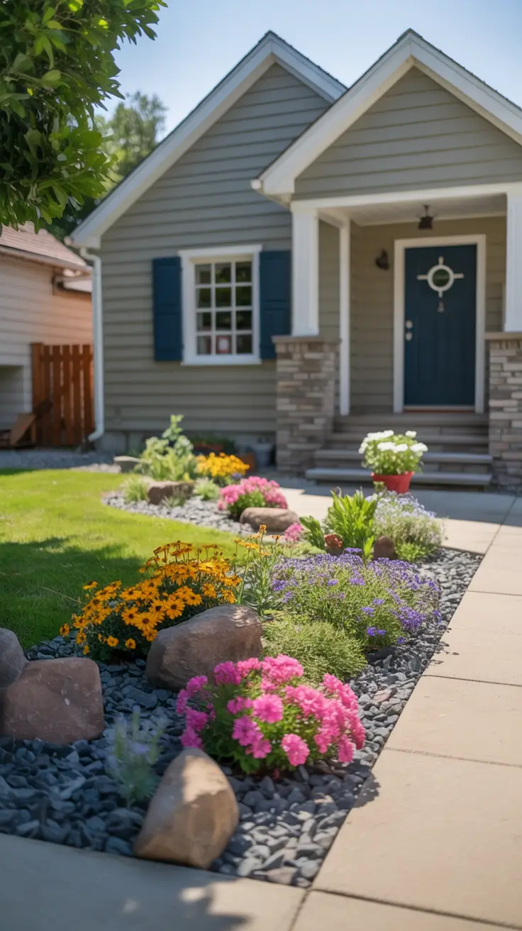 simple landscaping front yard 2026 Simple Landscaping Front Yard Flowers That Boost Budget Curb Appeal House