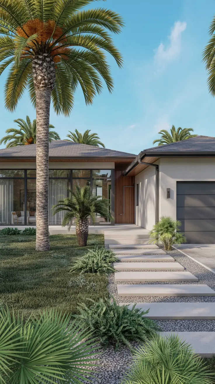 simple landscaping front yard 2026 Low Maintenance Florida Front Yard Landscaping For Heat