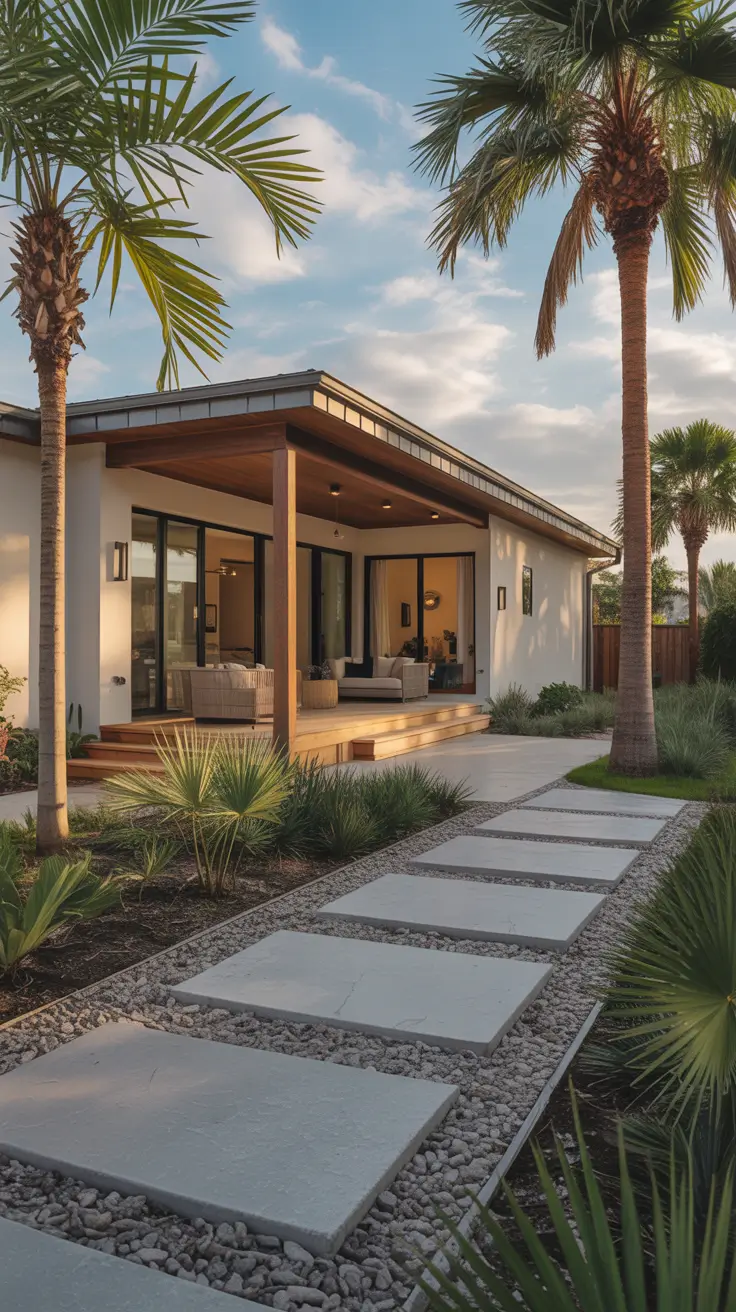 simple landscaping front yard 2026 Low Maintenance Florida Front Yard Landscaping For Heat