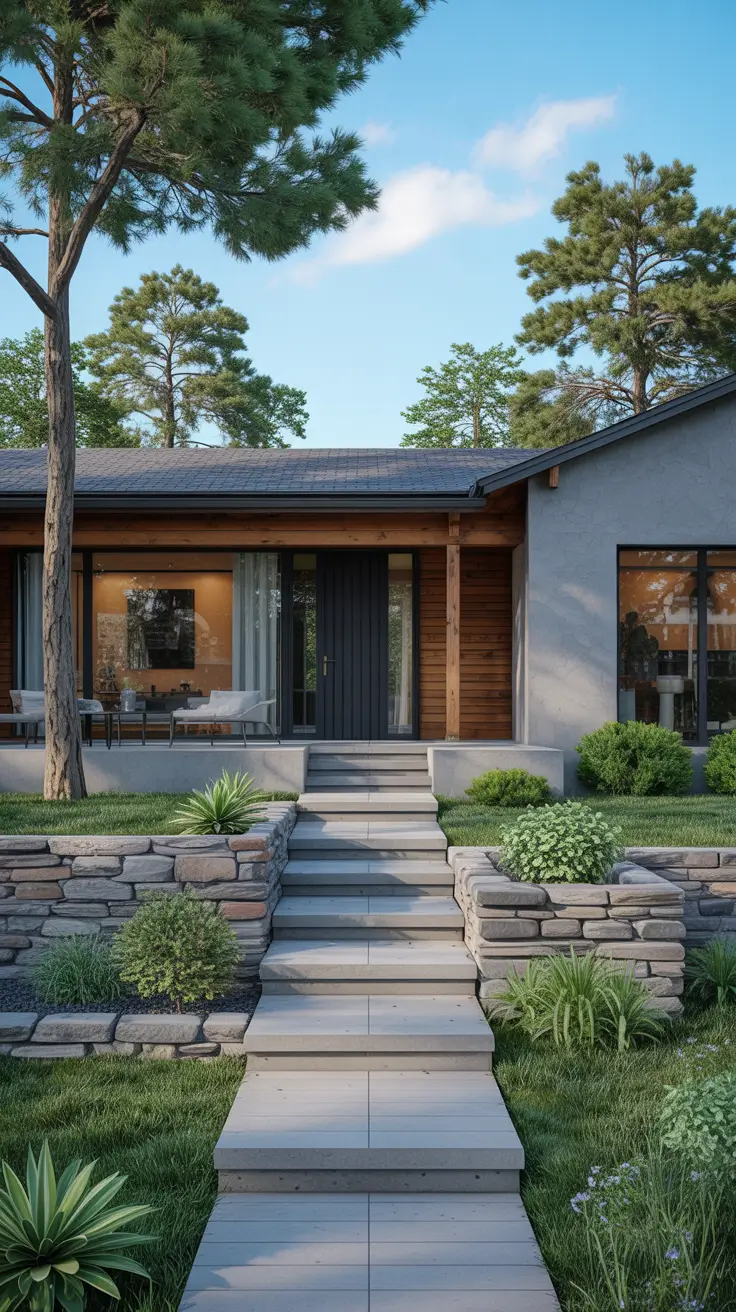 simple landscaping front yard 2026 Simple Landscaping Front Yard Texas Style For Heat And Space