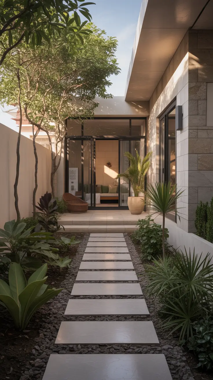 simple landscaping front yard 2026 Simple Landscaping Front Yard India Inspired Courtyard Look