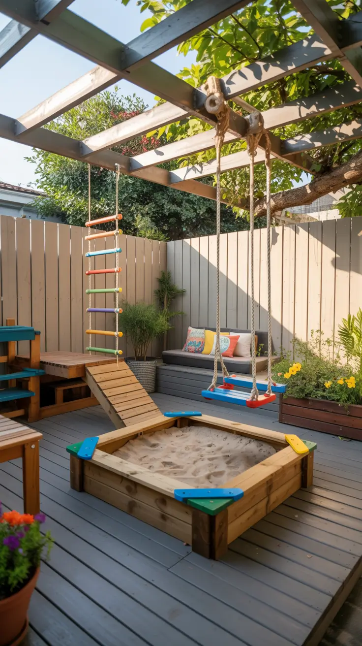 small backyard ideas for kids 2026 Small Backyard Ideas For Kids With Tree Shade And Tire Swings