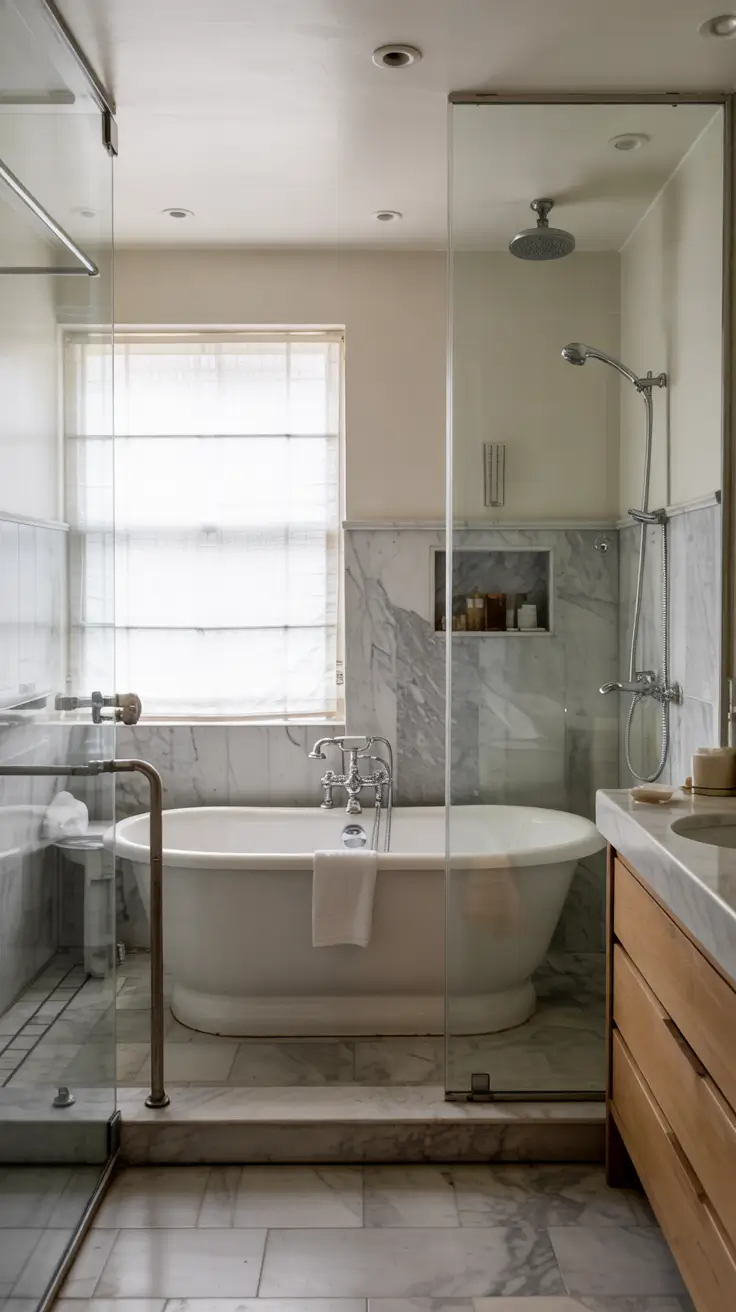 small bathroom ideas 2026 Elegant Small Bathroom Ideas With Bathtub And Shower