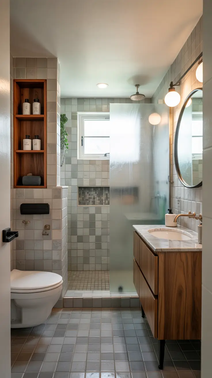 small bathroom ideas 2026 Small Bathroom Ideas Storage Extra Shelving Ideas