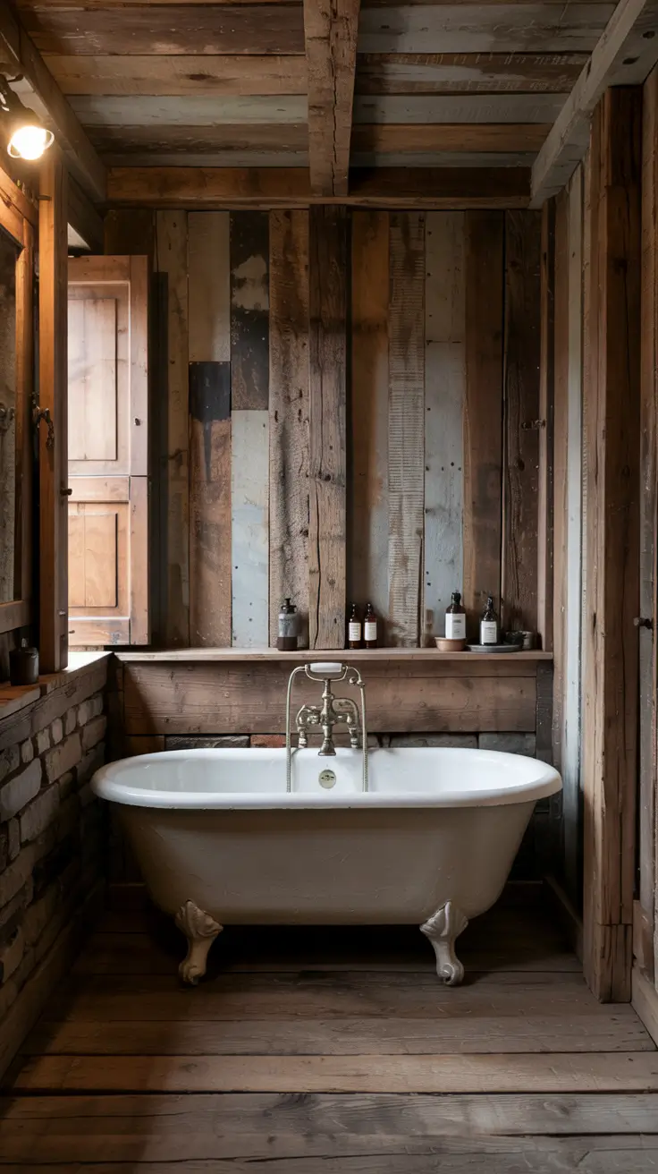 small bathroom ideas 2026 Small Bathroom Ideas With Tub Dark Rustic Feel